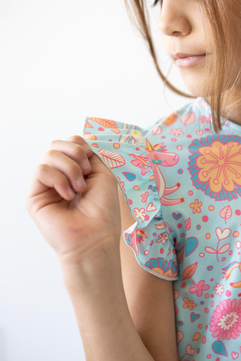 blue-retro-unicorns-s-s-ruffle-tee Mila &  Rose - Sophia's Style--3T--4